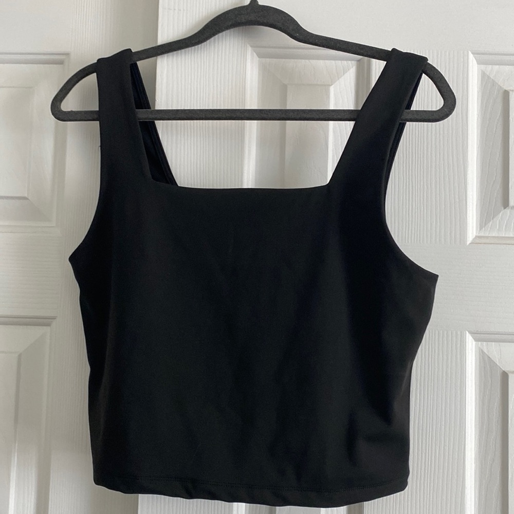 Black crop top